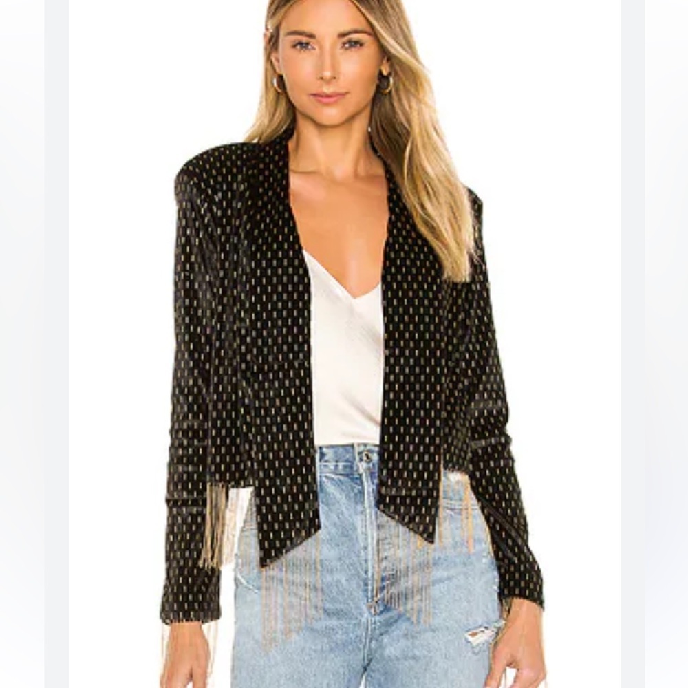 x REVOLVE Catina Jacket in Noir & Gold
HOUSE OF HARLOW 1960 NWT size M